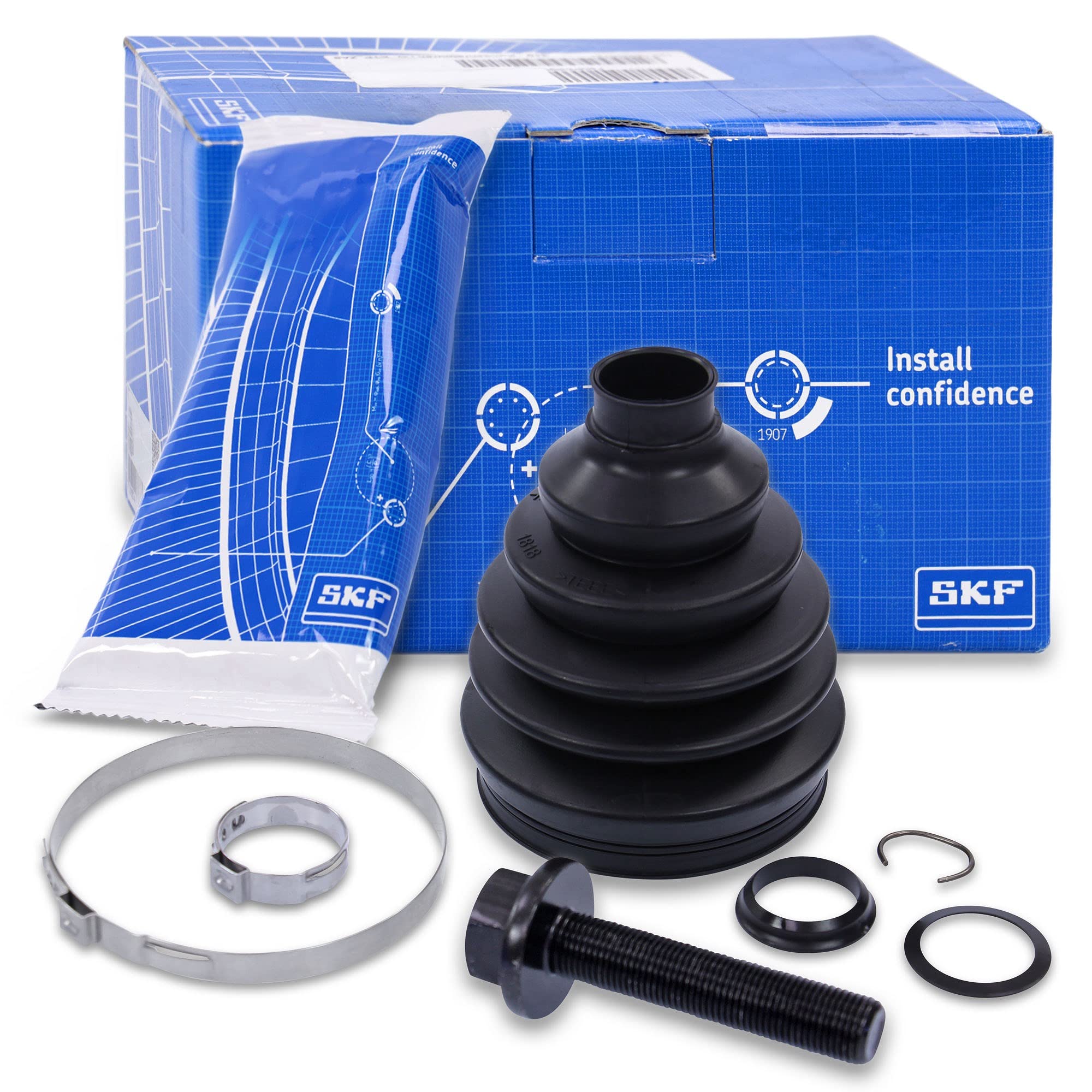 Jeu De Joints-soufflets Arbre De Commande SKF VKJP 1044 - Pour Cardan - Compatible Peugeot 206, 208, Citroën C3, Ford Fiesta - Référence OE: 329335, C20222530