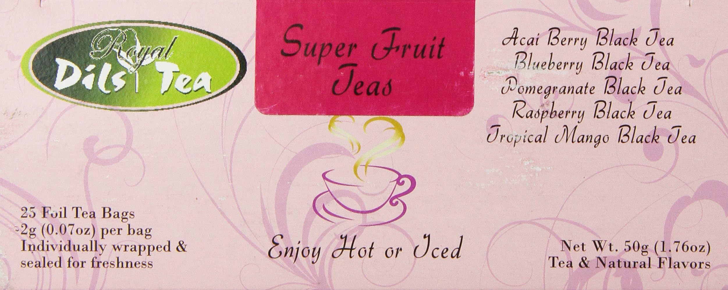 Dils Royal Ceylon Tea, Super Fruits, 25 Count