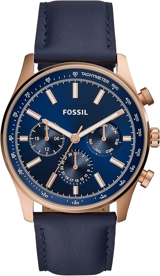 Montre à Quartz en Cuir pour Homme Fossil BQ2449 : Amazon.fr: Montres