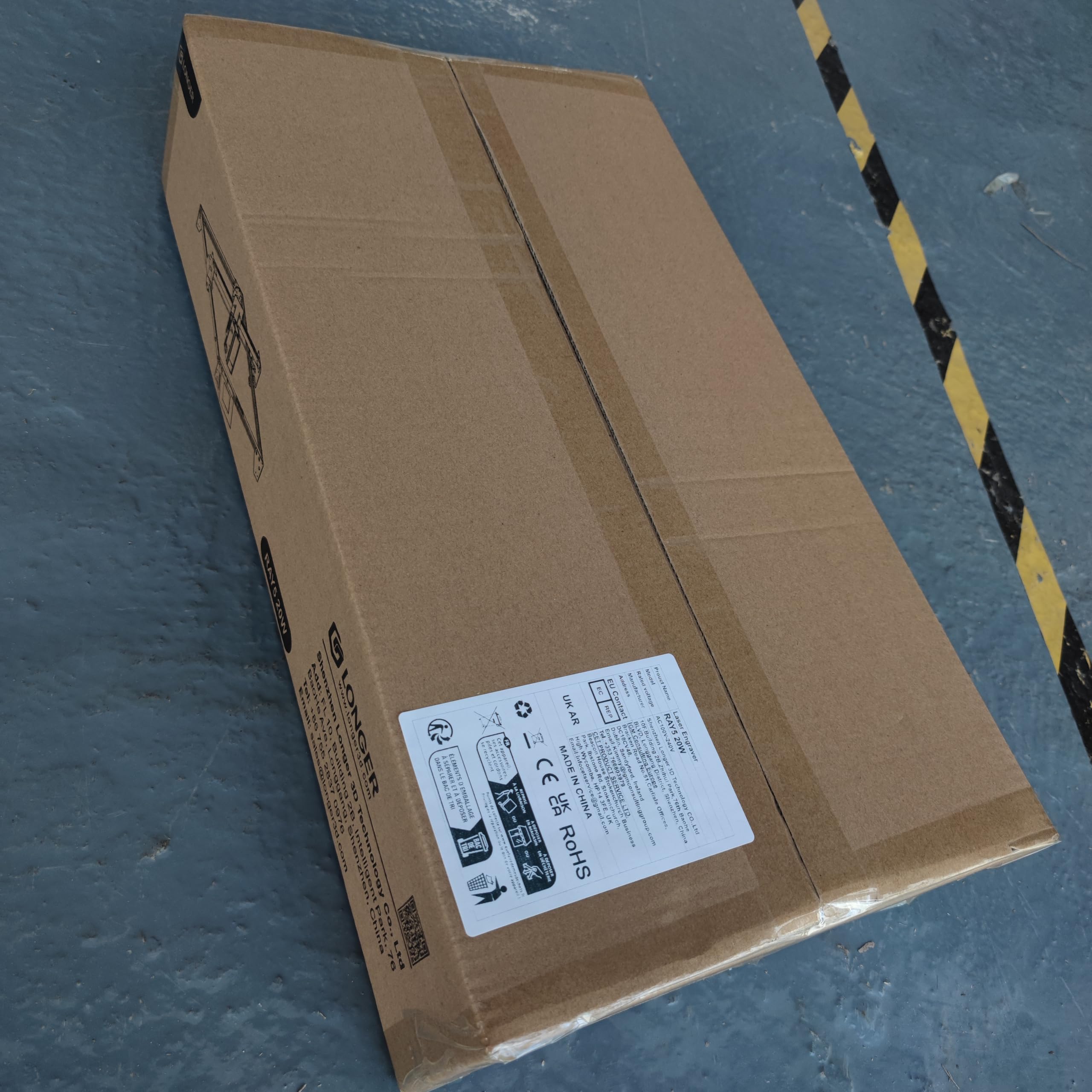 Longer Macchina per incisione laser da 20 W per metallo/legno/vetro – 40 x 36,5 cm – app offline e touchscreen da 3,5" – Certificazione CE – Cuscinetto DE + occhiali di protezione gratuiti