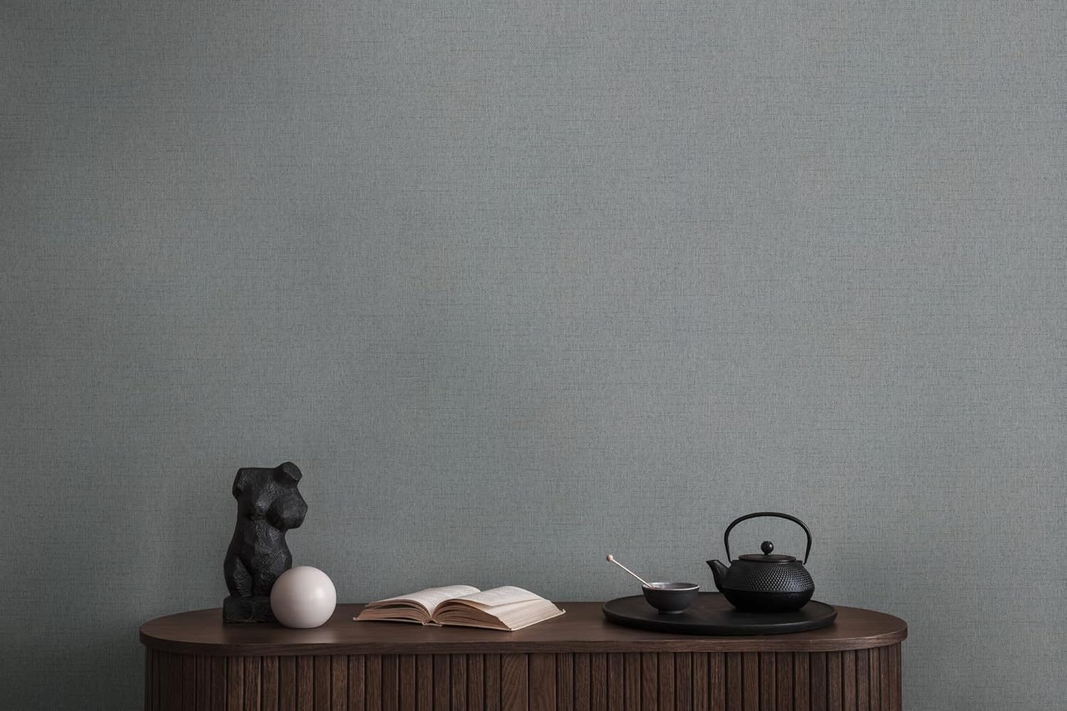 Livingwalls Non-Woven Wallpaper in Grey - High-Quality Non-Woven Wallpaper Plain 399887 - Wall Wallpaper for Various Rooms - Made in Germany