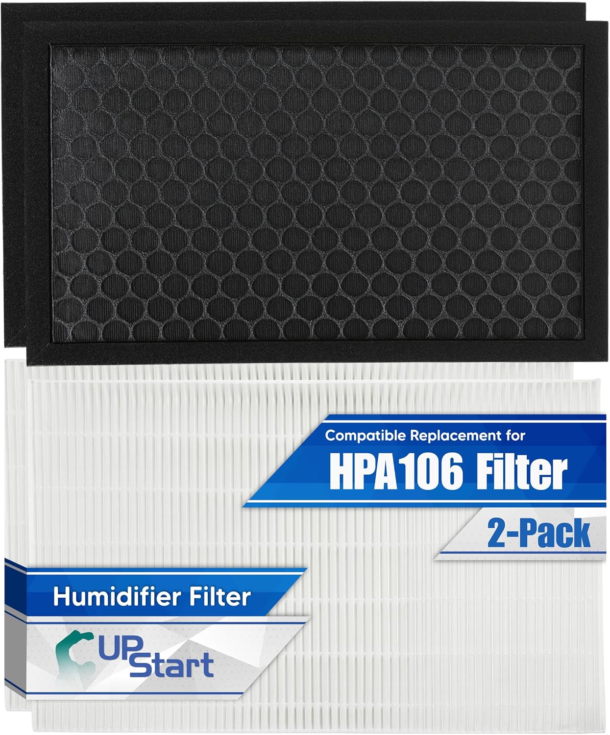 2-Pack HRF-R1 Filter R Kit for Honeywell HA106WHD HEPA Filter Replacement - Compatible with Honeywell HA106 Filters Set Air Purifier Model HA 106 WHD with Honeycomb Carbon Filters