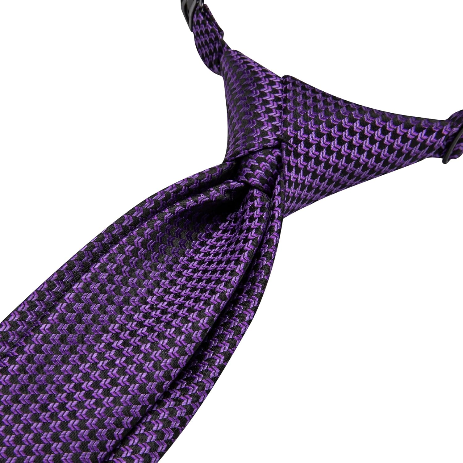 Hi-Tie Boys Tie Pre-Tied Pocket Square Set Adjustable Kids Neckties Age 7-11 Years School UniForm Graduation - Image 7