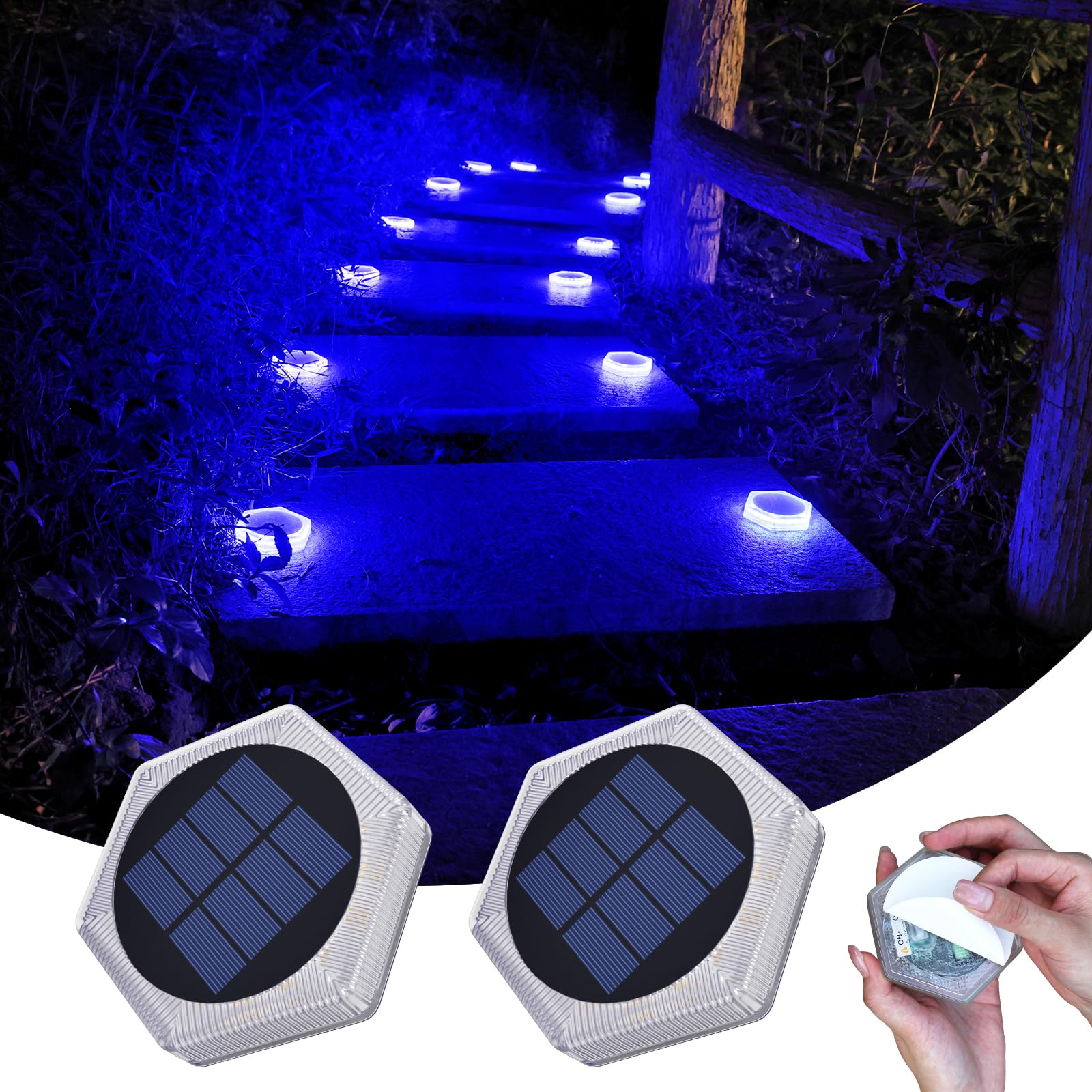 YiLaie Solarlampen für Außen Garten,Solarleuchten für Außen IP68 wasserdicht Auto On/Off