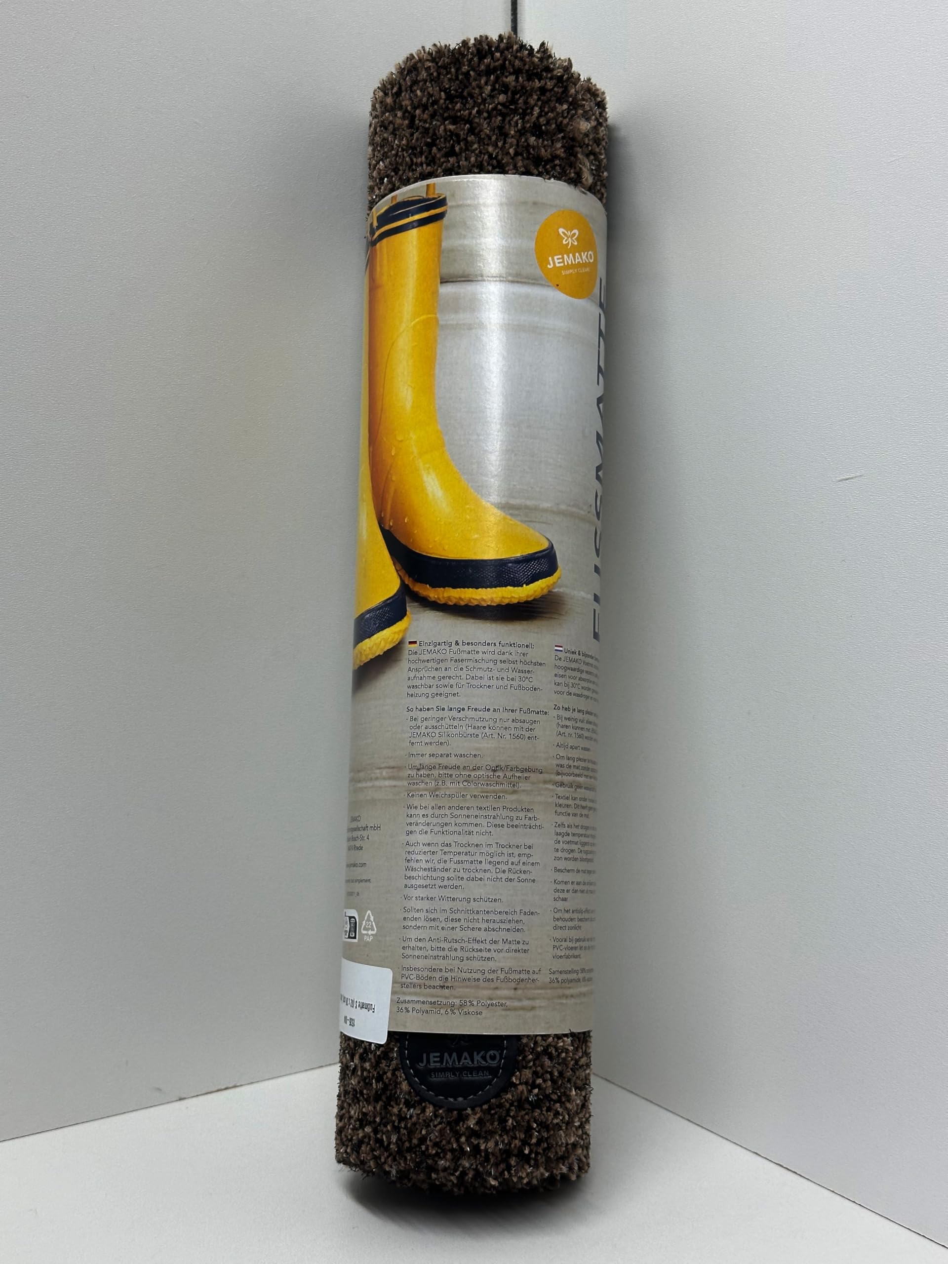Jemako Fußmatte S - 62 x 39 cm - BRAUN -