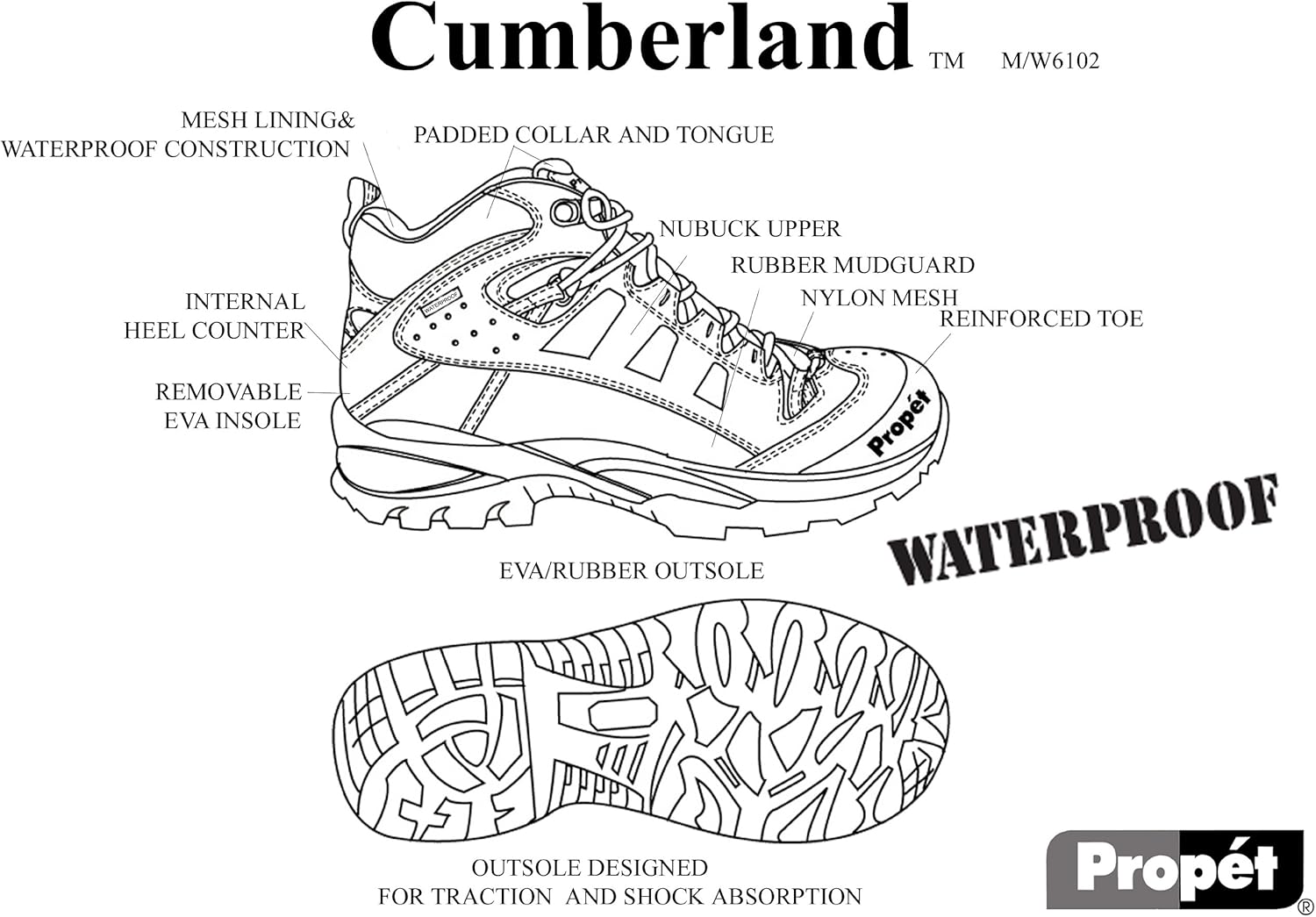 Propét Women's Cumberland Hiking Boot