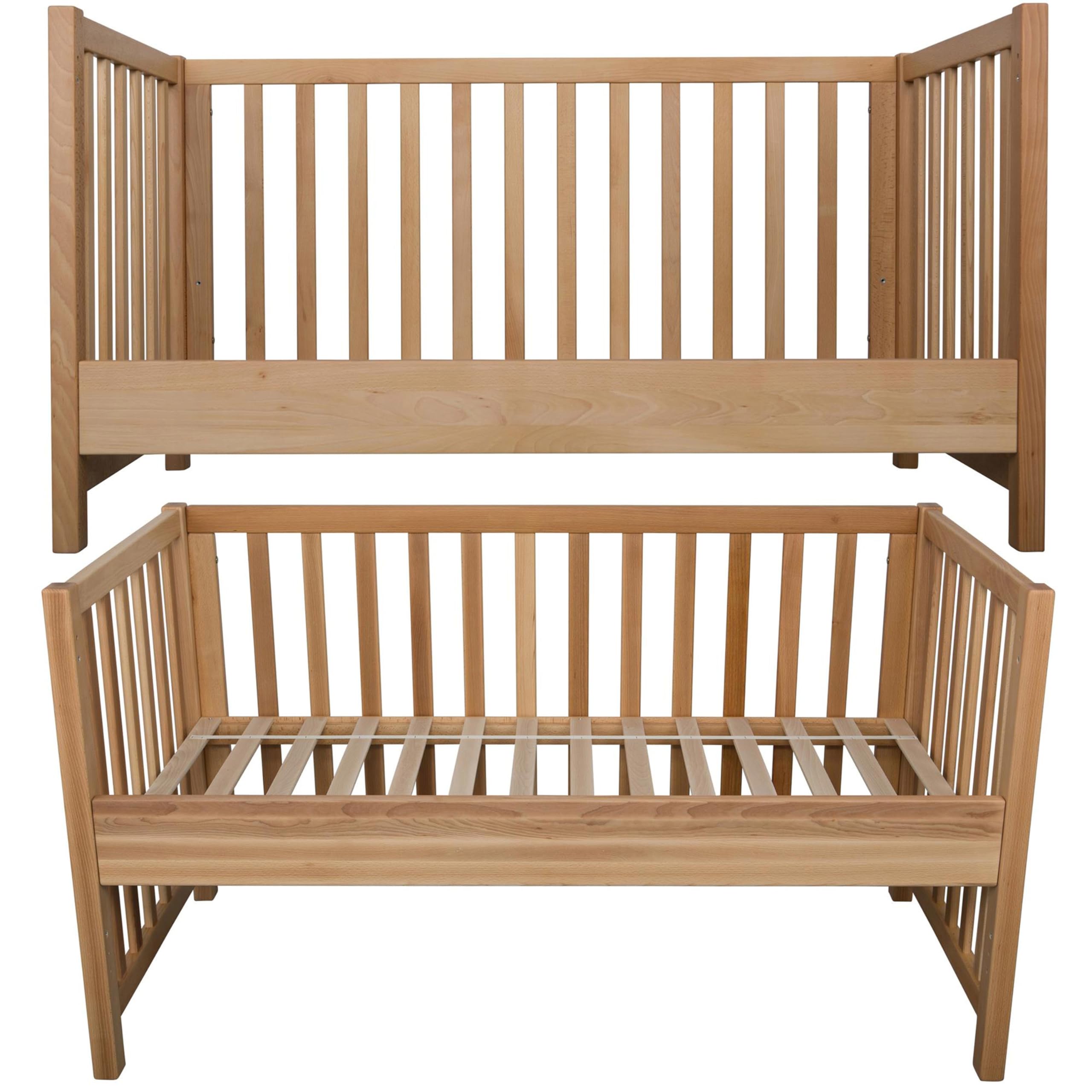 Betten-ABC Bubema Babybett Nils Classic (Größe: 70x140 cm; Farbe: Natur geölt)