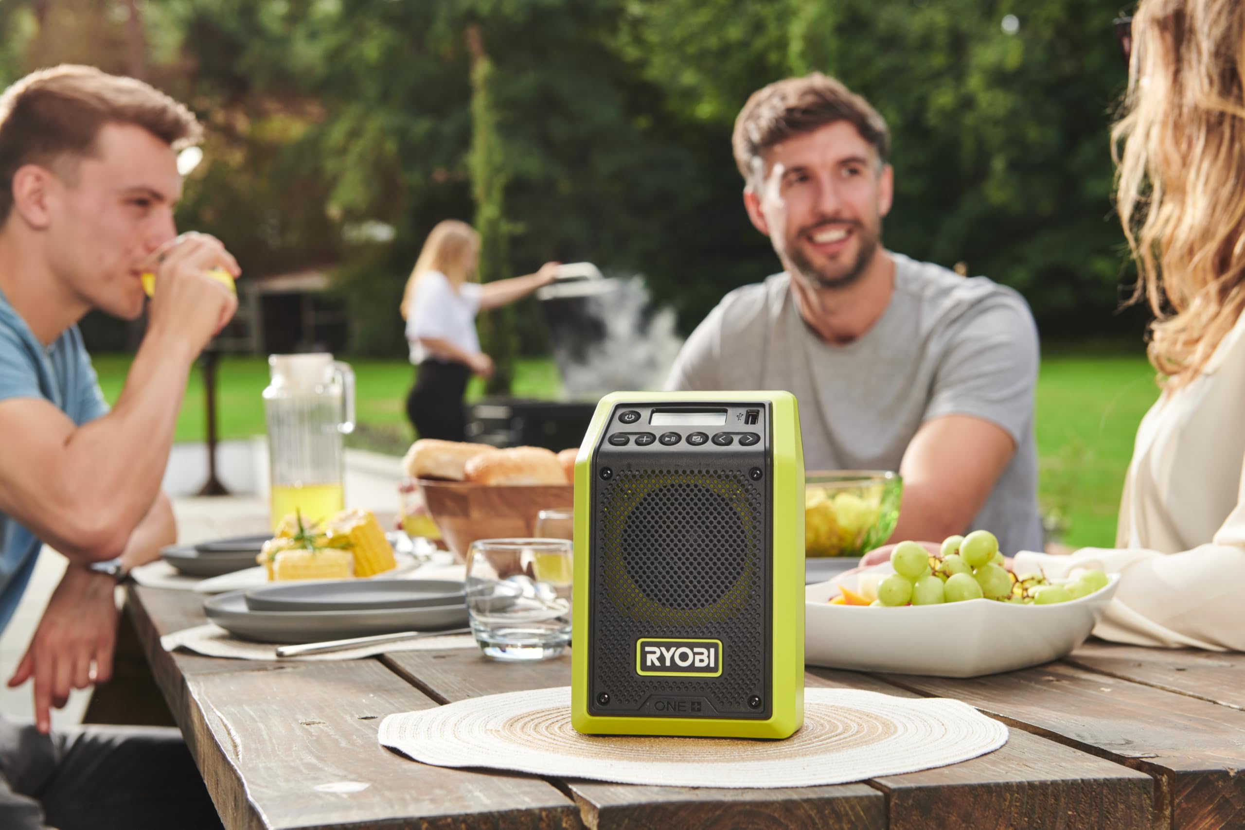 Ryobi 18 V One+ Akumulatorowe Radio Bluetooth, Funkcja Dab/Dab+, bez Akumulatora i Ładowarki