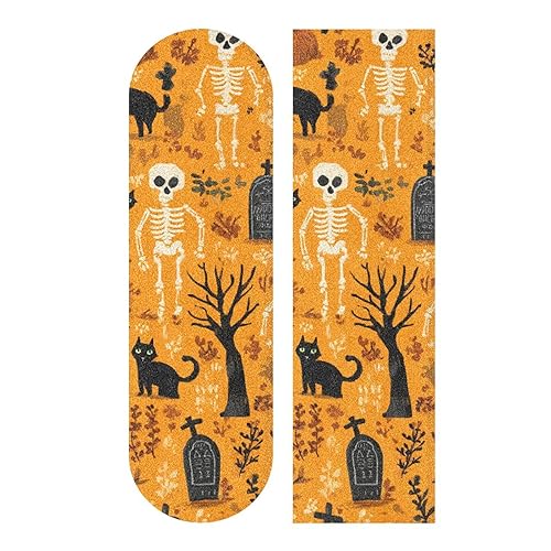 Vista 263 de Abstracto Negro Gris Geométrico Skateboard Grip Tape 33x9inch Papel de lija Longboard Scooter Griptape Diseño antideslizante y anti-desgarro