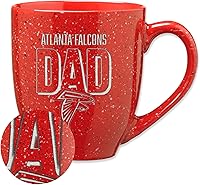 Vista 70 de Rico Industries NFL Football #1 Dad 16 oz Team Color Laser Engraved Ceramic Coffee Mug