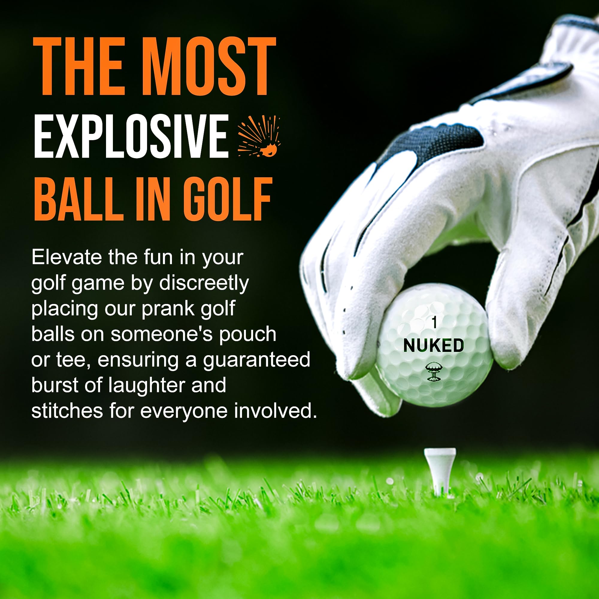 Boules Explosives Pour Golfeurs - Balles Farcies Qui Explosent à L'impact - Blague Amusante (lot De 3)