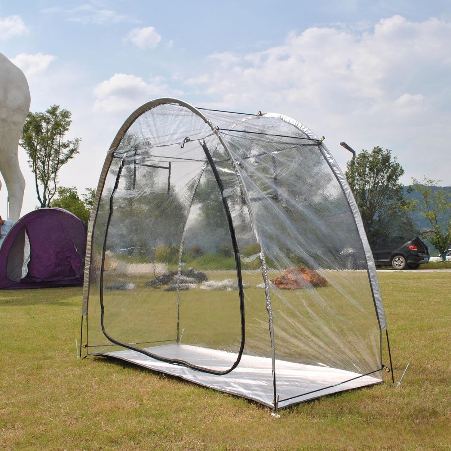 Plant Covers Freeze Protection - Outdoor Tree Freeze Guard, Clear Outdoor Garden Frost Cover, Plant Protectors from Animals | Garden cloches for Plants Potted Fruit min Greenhouse Winter