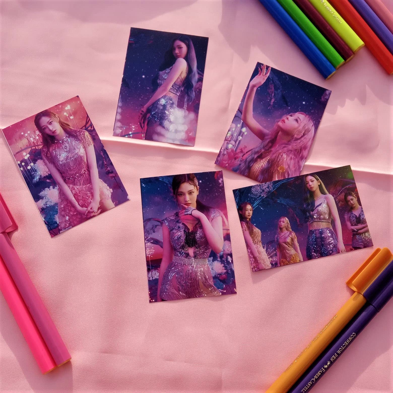 Stickers Aespa Black Mamba PHOTOSHOOT laptop stickers kpop set collection (Set of 5 + 4 Freebie) Sticker Collection from NS TRADING