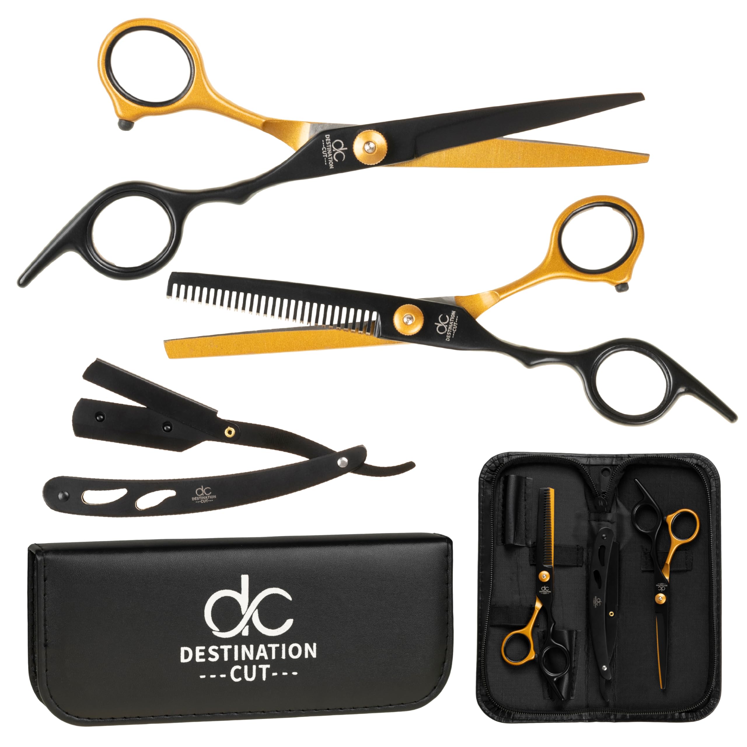 Set Forbici Parrucchiere Professionali - Forbici Per Sfoltire I Capelli di Alta Qualità