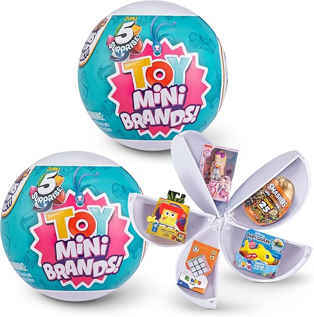 5 Surprise Toy Mini Brands Capsule Collectible Toy (2 Pack) by ZURU