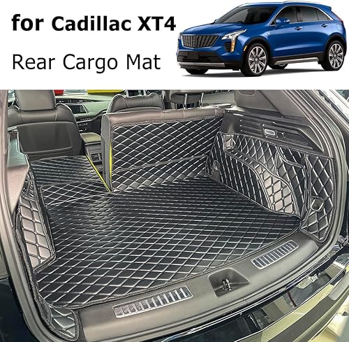 Miniatura 2 de Tapete para maletero y respaldo trasero para Cadillac XT4 2019-2025, forro de carga antideslizante para todo tipo de clima