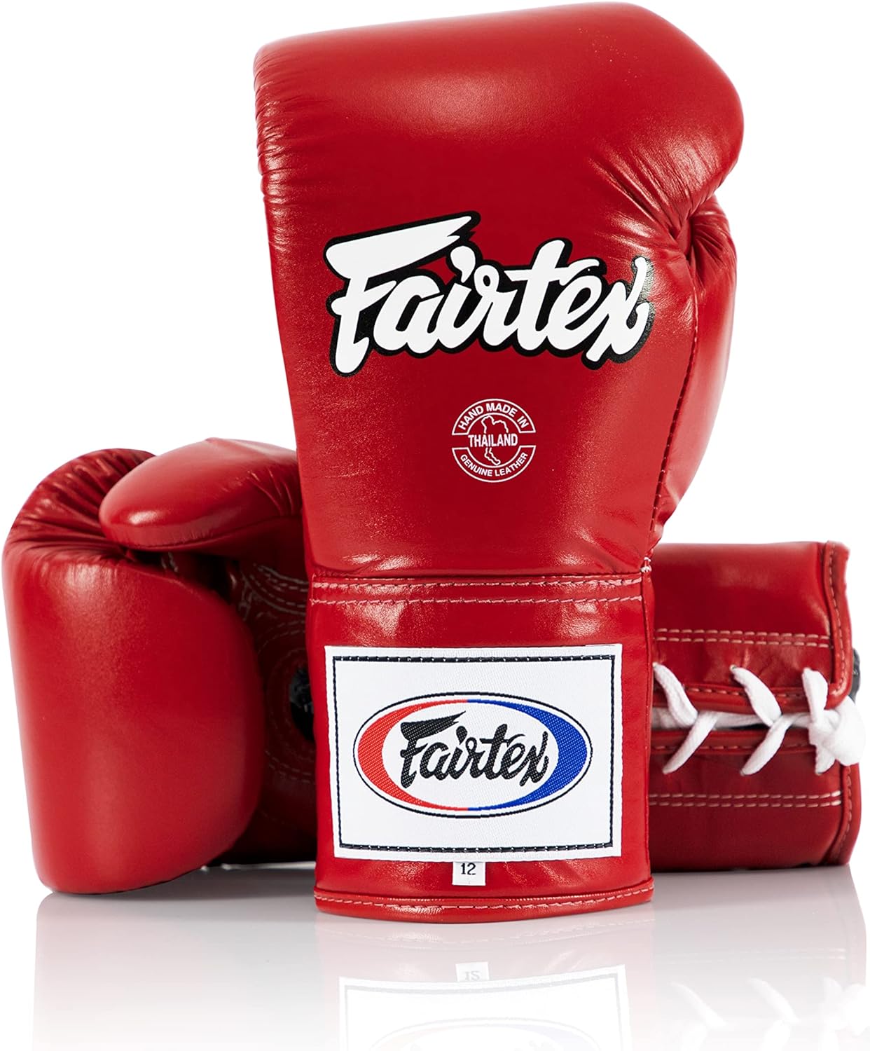 Fairtex BGL6 Handmade Leather Gloves| Optimal fist Closure with a Locked-Thumb Design| Premium Leather |Triple-Layered Foam |Lace-up Closure. Ideal for Boxing, MMA, and Kickboxing.