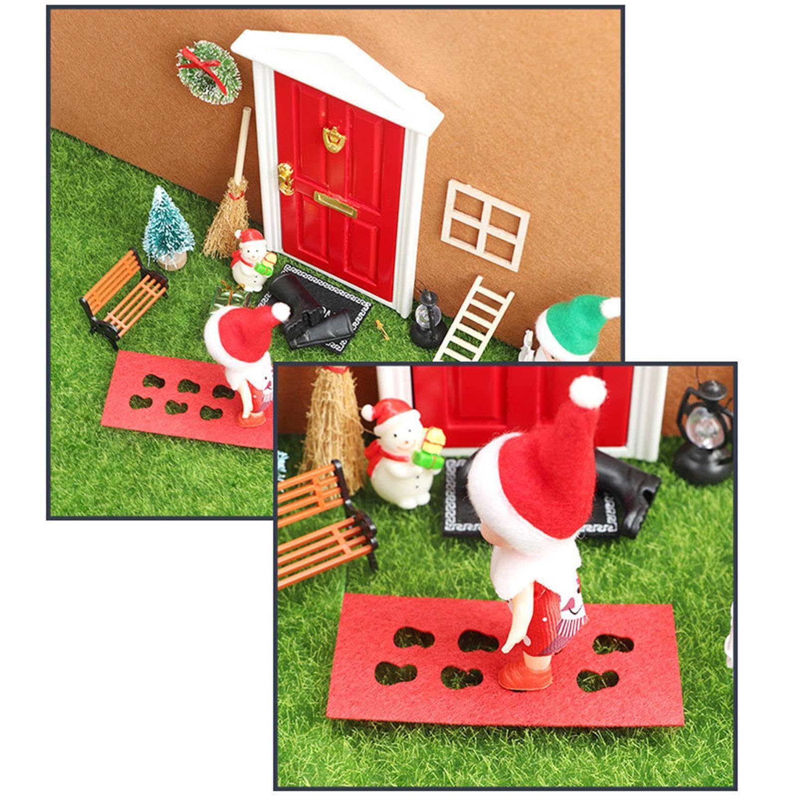 ZORQ 5 decorazioni natalizie in miniatura, kit fai da te in legno fai da te, kit fai da te in miniatura per cortile, casa, camera da letto, feste | te, kit fai da te in miniatura per cortile, casa, camera da , feste