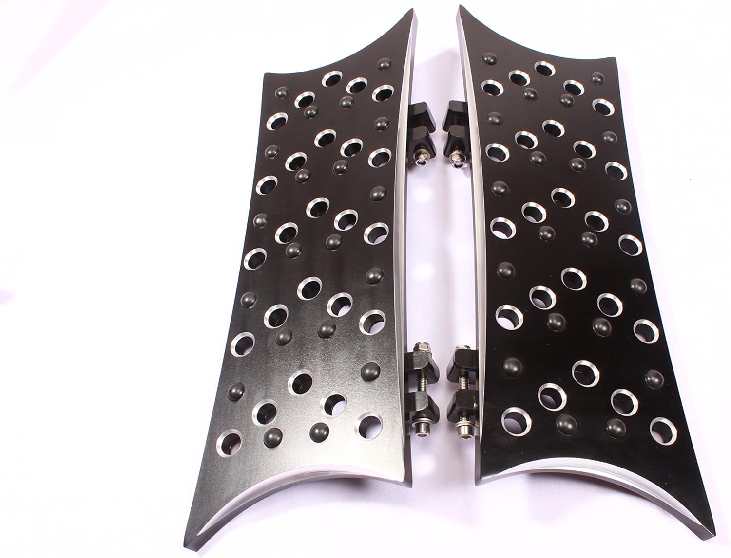 GCT M30 Black (2) Black Billet Footboard FLOORBOARDS Foot