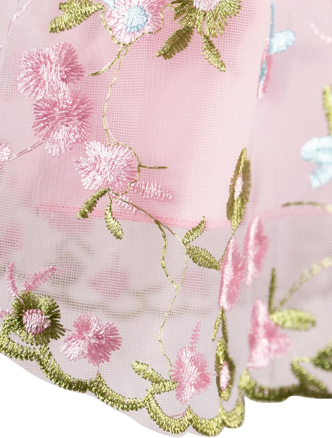 Girls Tulle Dress Toddler Flutter Sleeve Tutu Dress Summer Flower Birthday Party Princess Dresses - Image 6