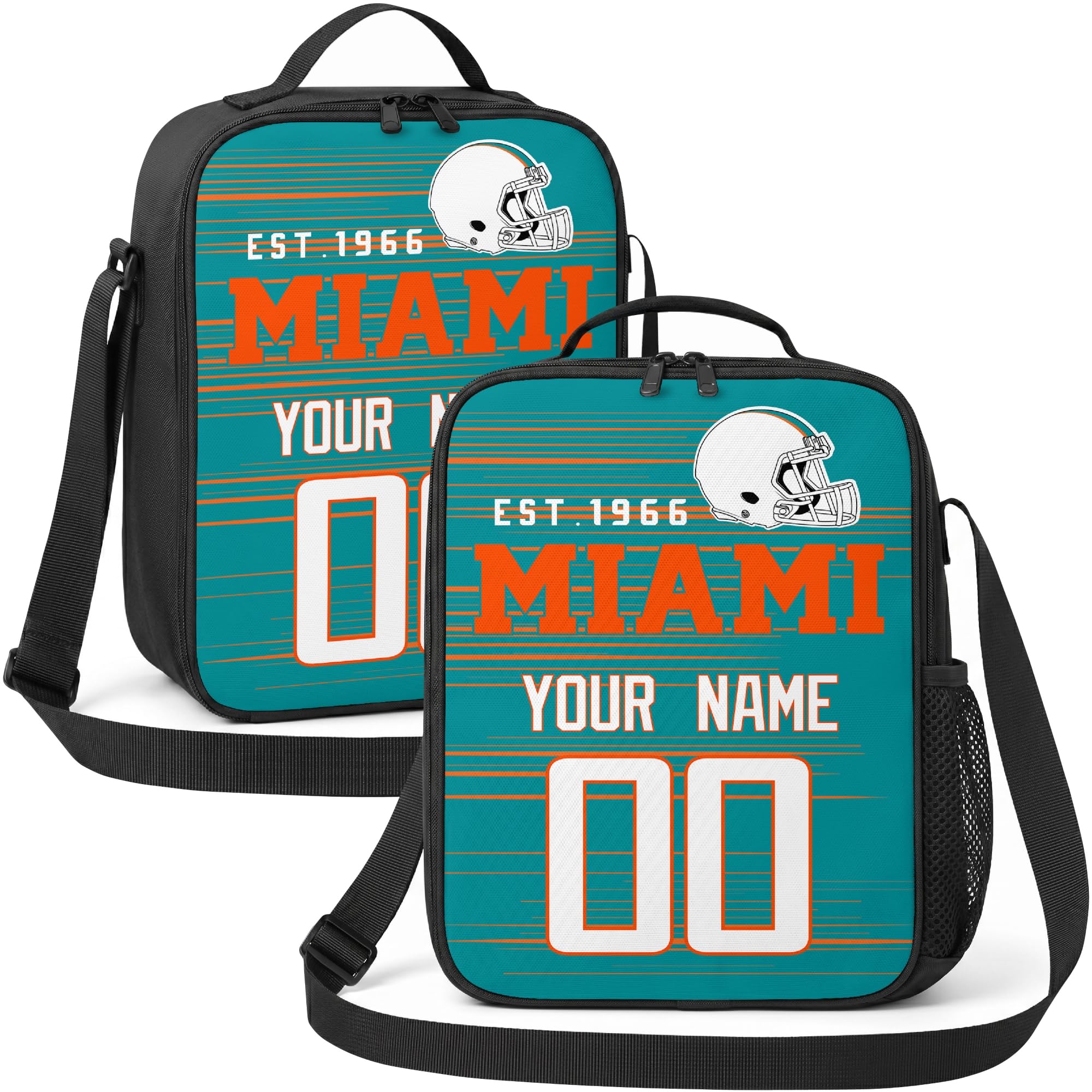 Miami Lunch Bag Custom Name and Number Personalized Gifts