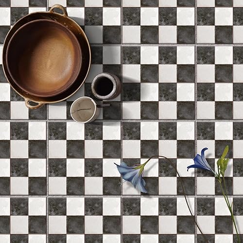 Miniatura 4 de Adhesivo para azulejos de mosaico, despegar y pegar, pegar en azulejos de pared para cocina, azulejos de pared, calcomanías de baño, autoadhesivas,