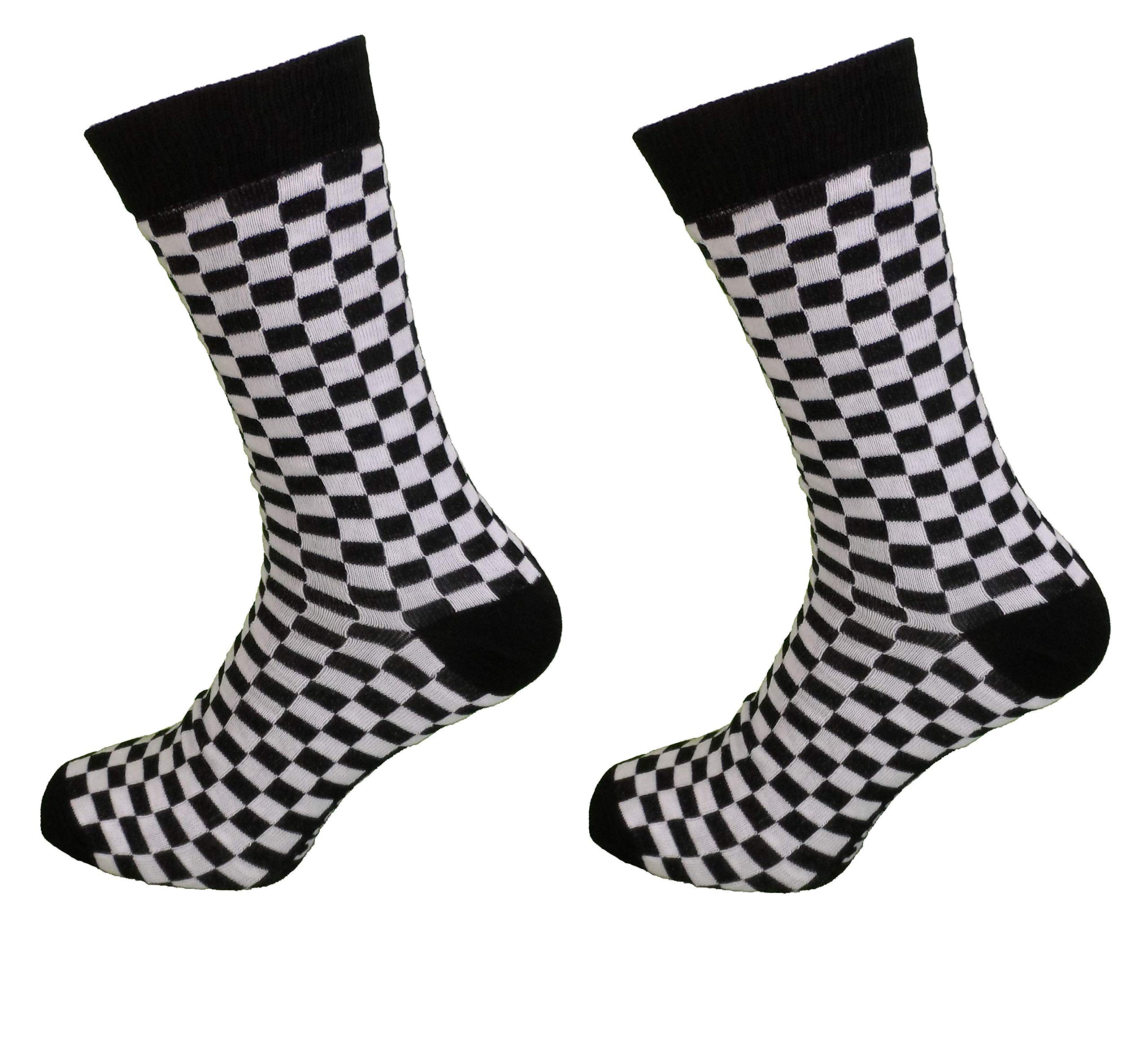 MazeysLadies 2 Pair Pack Ska 2 Tone Retro Socks