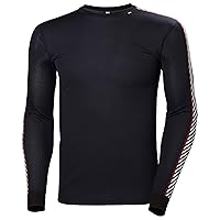 Helly Hansen Hommes HH Lifa Stripe Crew, Bleu Marine