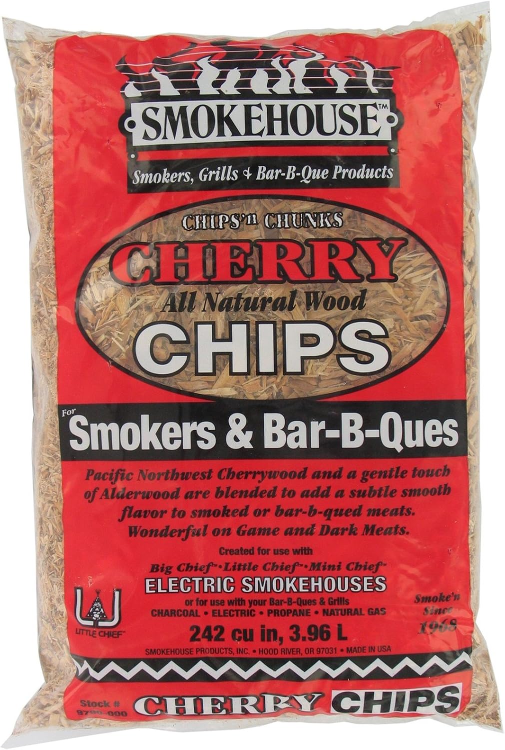 Smokehouse Grills 9790 1.75 Lbs Cherry Chips Smoker