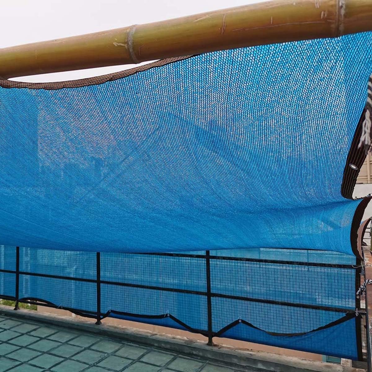 Rete Ombreggiante Azzurra - Telo Frangisole UV 90%, HDPE, Con Occhielli, Misure Personalizzabili (es. 8x1 M)