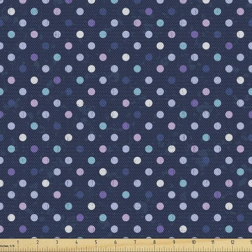 Miniatura 50 de Tela de panda Lunarable de The Yard, diseño de oso asiático con dibujos animados comiendo hojas y ramas, animal silvestre, tela decorativa para