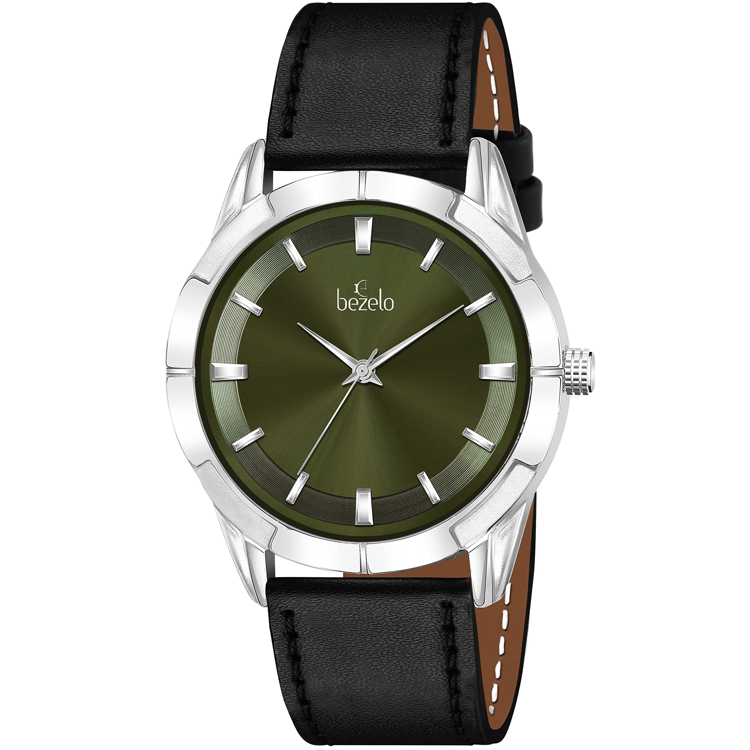 BEZELO Light Leathers Analog Multi Color Mens Watch (Green) (B0BJP6SVX3) Amazon Price History, Amazon Price Tracker