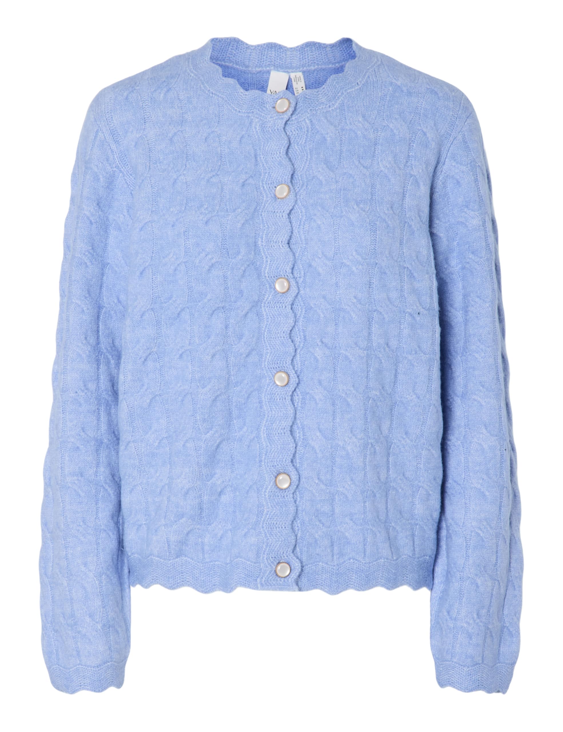 Y.A.S Yasbubera LS Knit Cardigan S. Noos, Vista Blue, XS