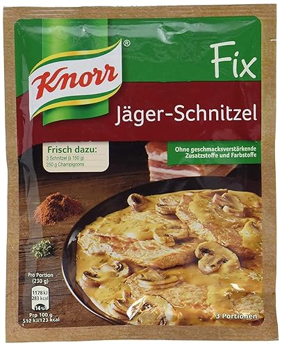 Knorr Fix Hunter Schnitzel Jäger-Schnitzel paquete de 4