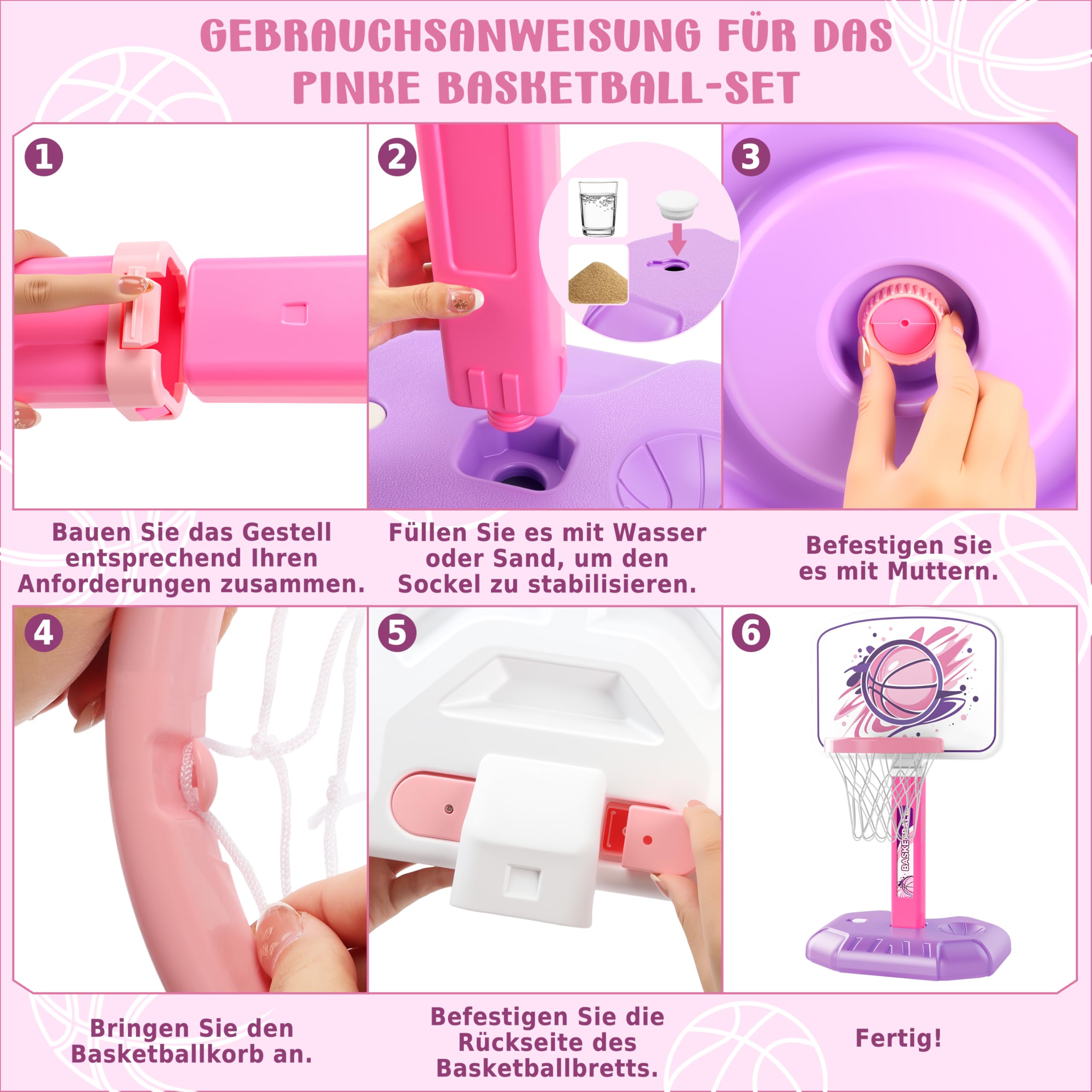 MOMOSTAR Kosz do koszykówki dla dzieci