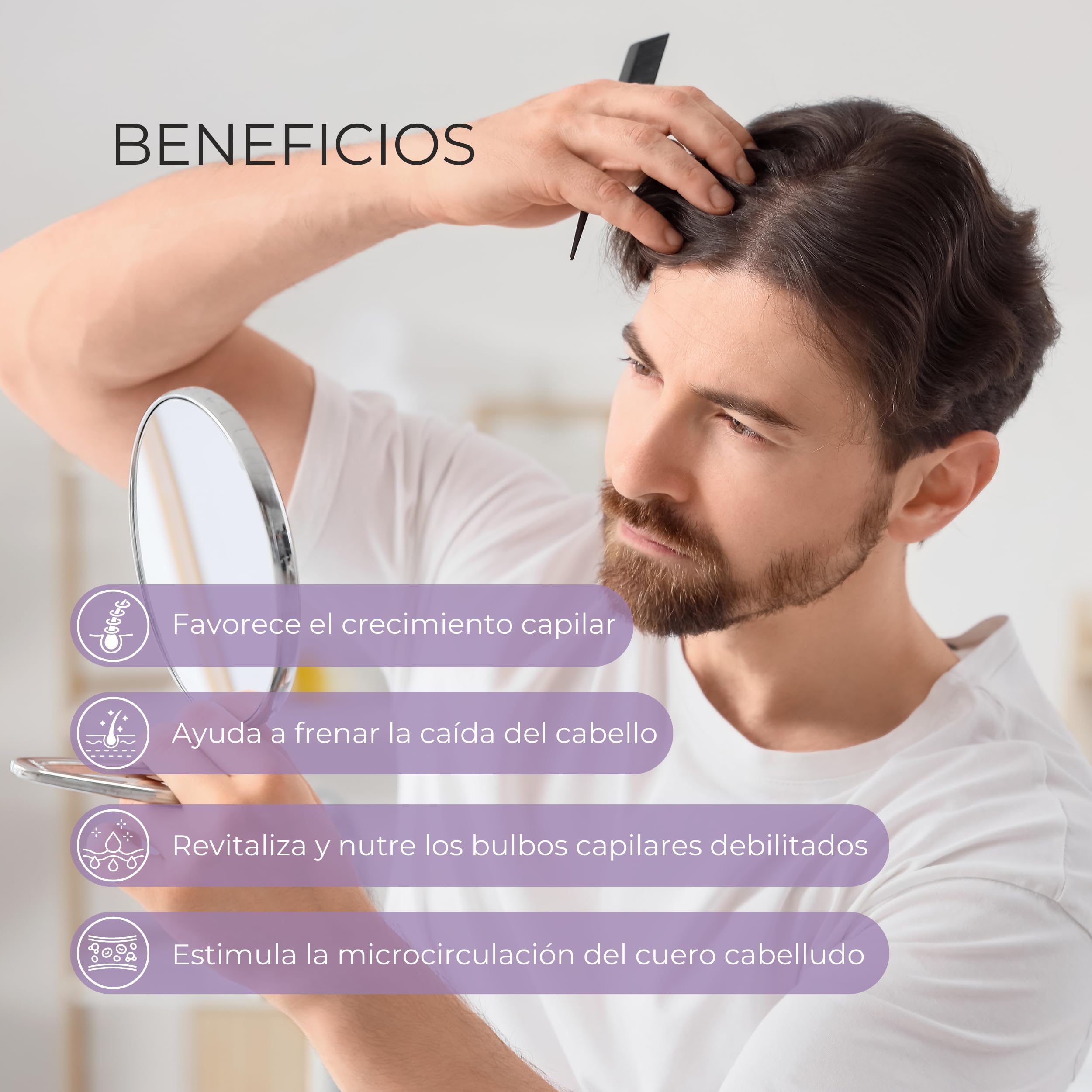 Rueber - Tonico Capilar R-Activo 150ml | Anticaida y Acelerador Crecimiento Cabello | Tonico Capilar Crecimiento, Estimulante y Energizante | Para Caída Pelo, Cabellos que Crecen Poco o Post Alopecia