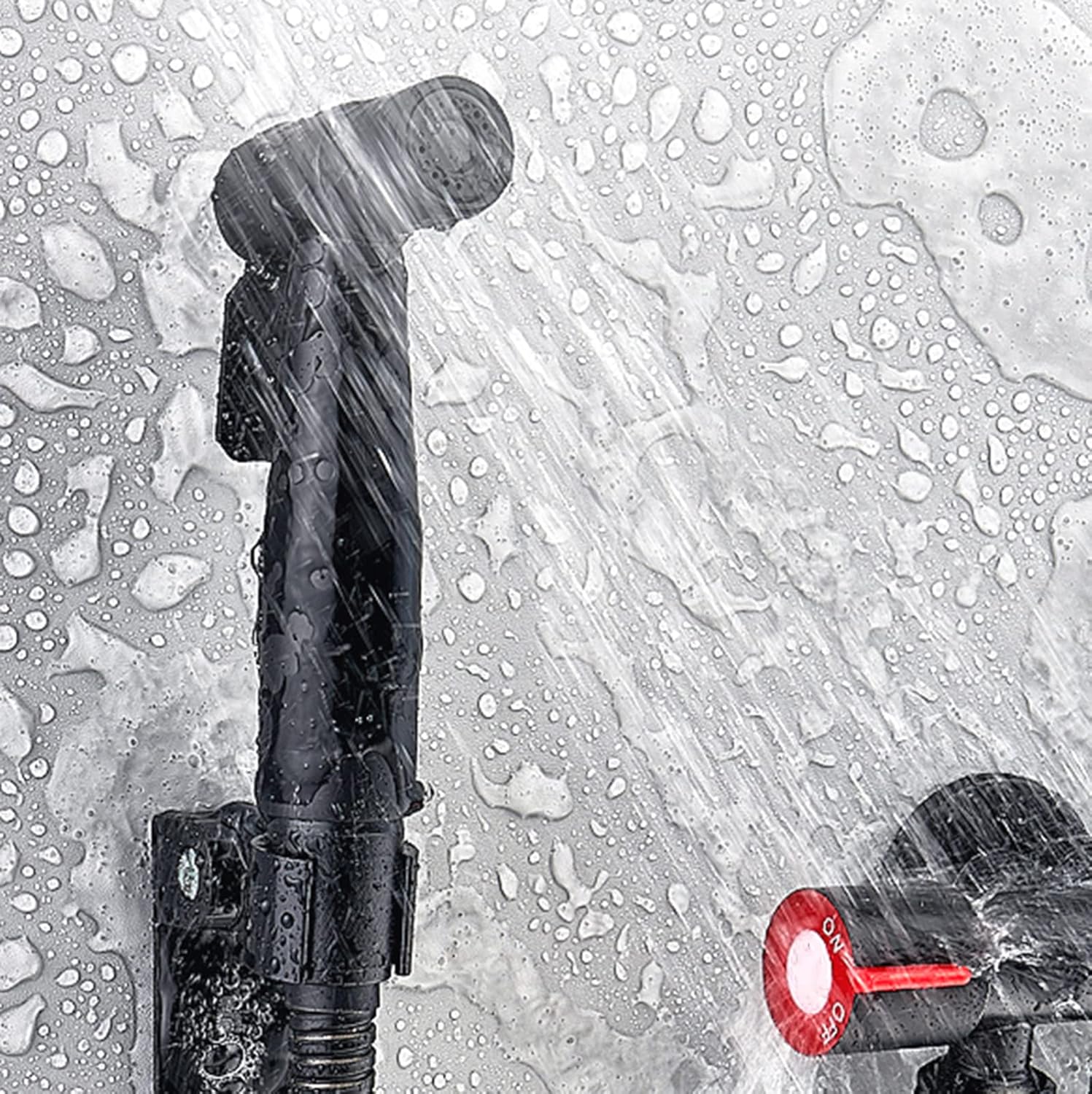 Shower Faucet Bidet Toilet Bidet Spray Black Stainless Steel Handheld Bidet Sprayer Head Toilet Shower Head Stainless Steel Sprayer Black for Bathroom Towel Cleaning