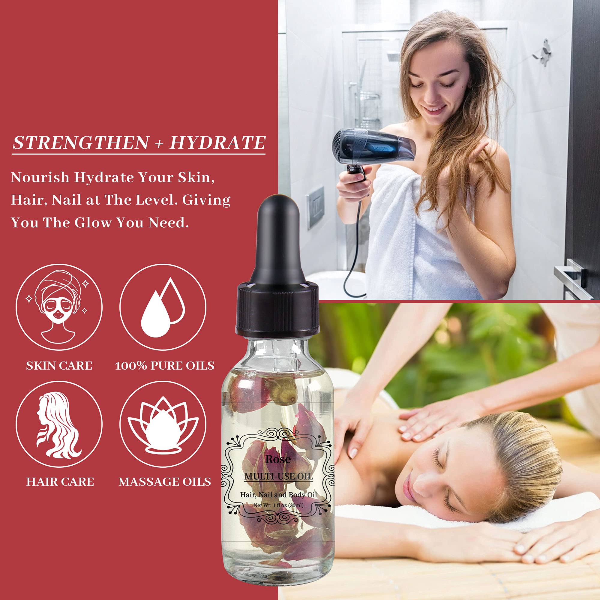 Amazon.com: NP NATURES PHILOSOPHY Rose Multi-Use Oil, Plant