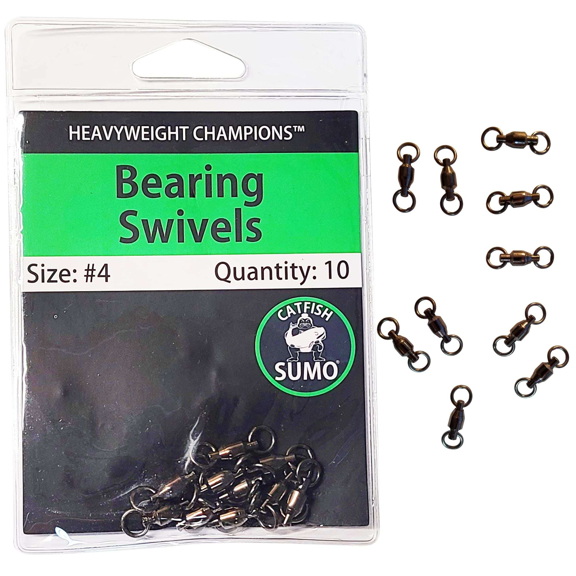 Catfish SumoBearing Swivels Size #4 10 Pack