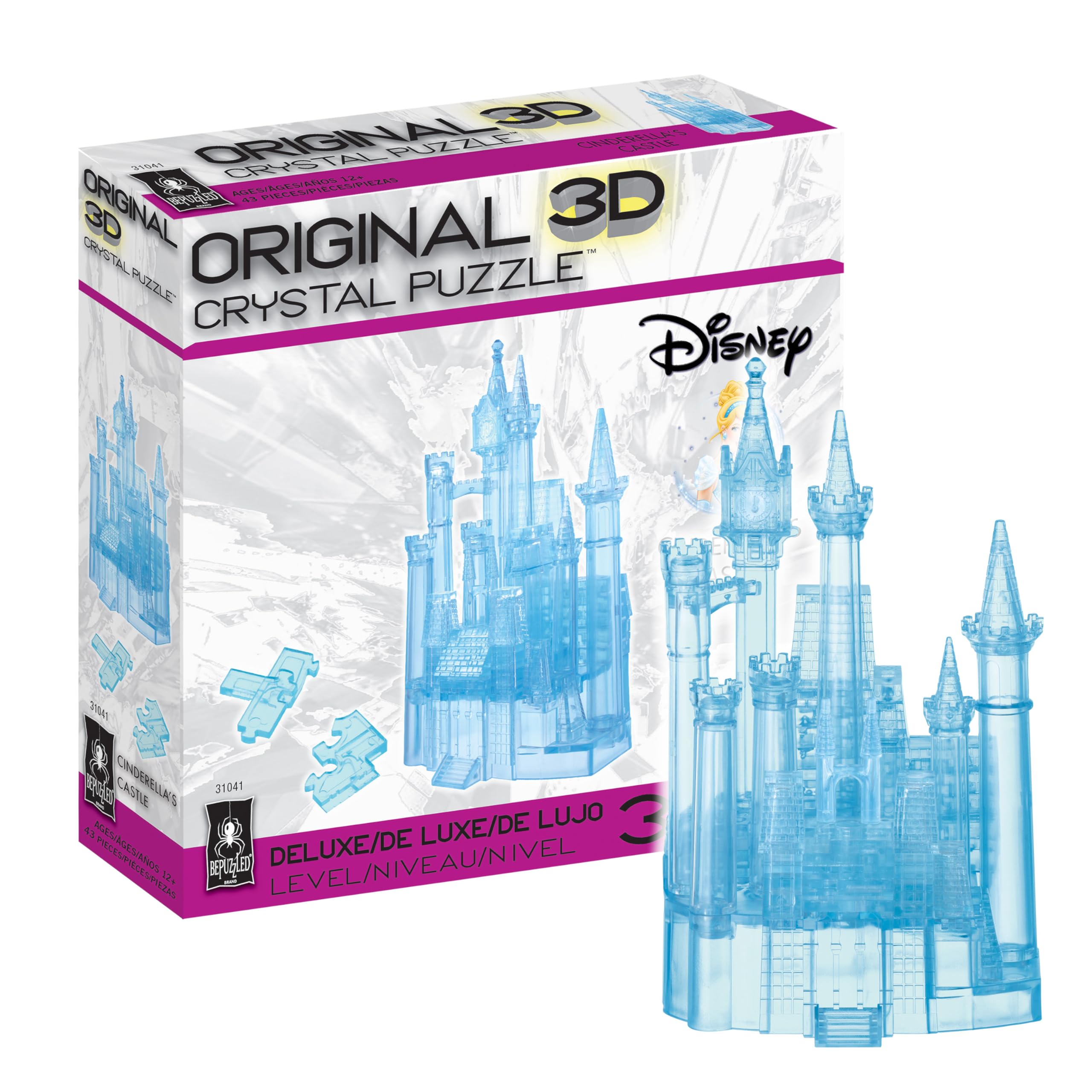 Amazon.com: BePuzzled, Disney Cinderella's Castle (Blue) Original