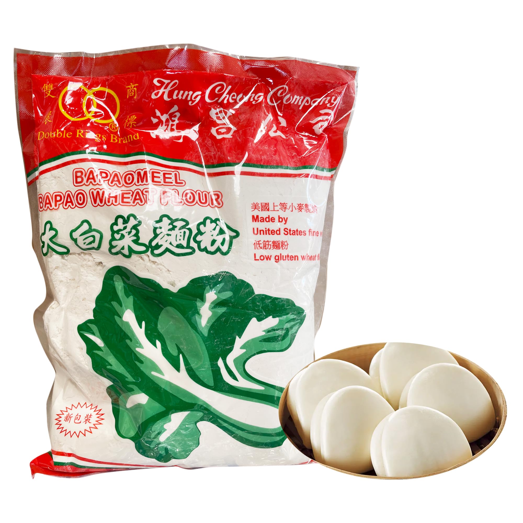 DOUBLE RINGS Bapao Wheat Flour, 1 kg
