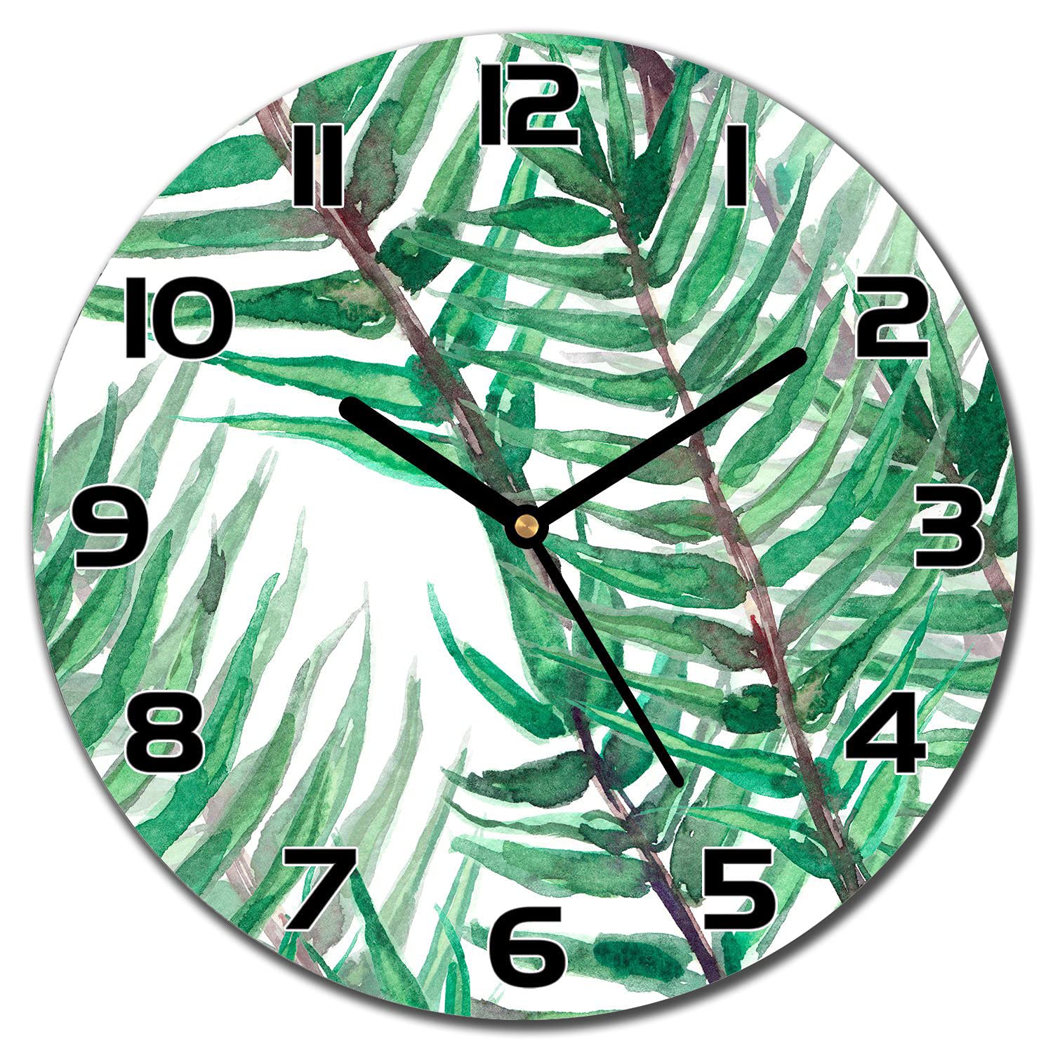 Horloge murale pour salon et cuisine qui habille vos murs vides avec élégance en verre 30cm