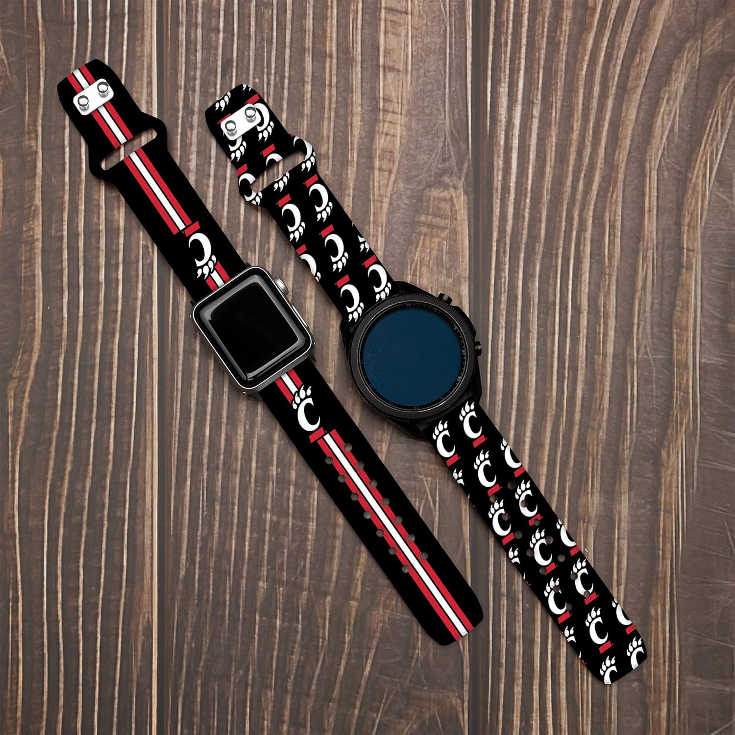 Affinity Bands Cincinnati Bearcats HD Watch Band Compatible with Samsung Galaxy Watch and more
