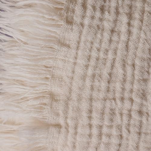 Miniatura 3 de PÜSKÜL - Toallas de muselina de algodón turco orgánico ultra suaves para adultos, 33 x 67 pulgadas, paquete de 3 (crema natural)