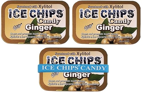 Miniatura 8 de ICE CHIPS Latas de caramelo de xilitol (caramelo salado, paquete de 3)  Incluye banda como se muestra