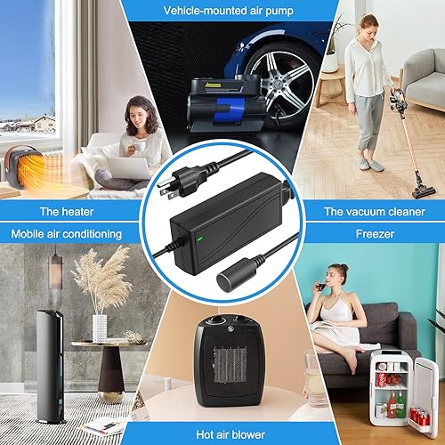 Miniatura 6 de Fuente de alimentación Encendedor de cigarrillos Enchufe AC a DC Adaptador 100V-240V a 24V 3A Cargador de Alimentación de Coche Convertidor (24V 3A)