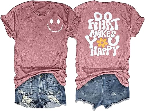 Camisetas divertidas con texto en inglés Do What Makes You Happy Mental Health (Do What Makes You Happy Mental Health)