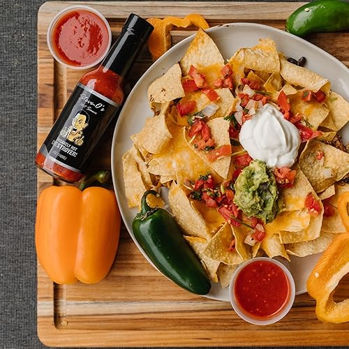 Miniatura 7 de Steve-O's Salsa picante - Salsa picante Destroyer  Con ajo y escorpión, Naga Jolokia y pimientos Carolina Reaper (5 fl oz)