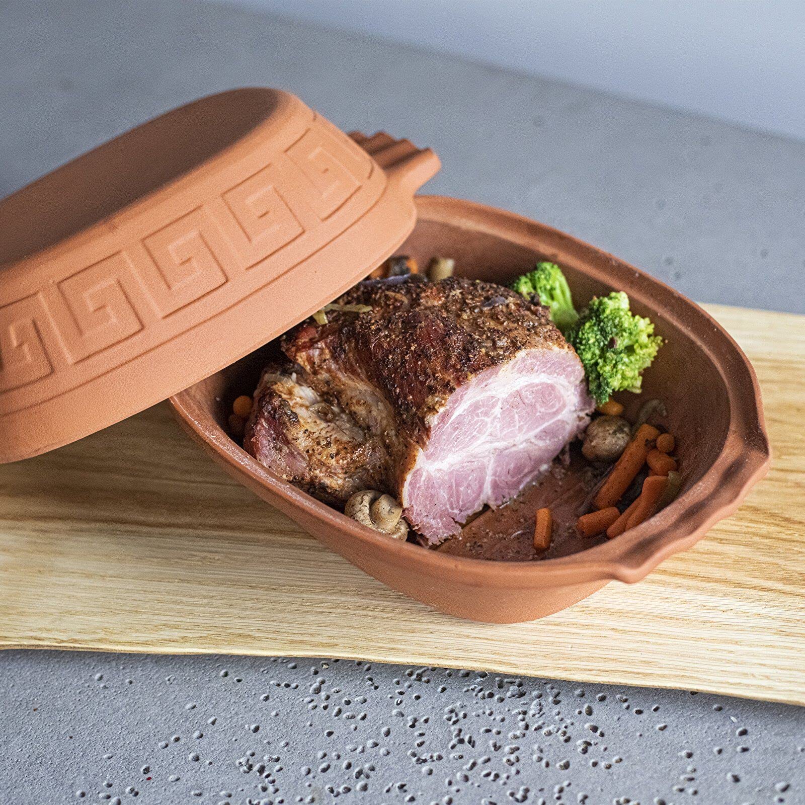 Plat de Cuisson en Argile 4L - Ustensiles de Cuisine en Argile