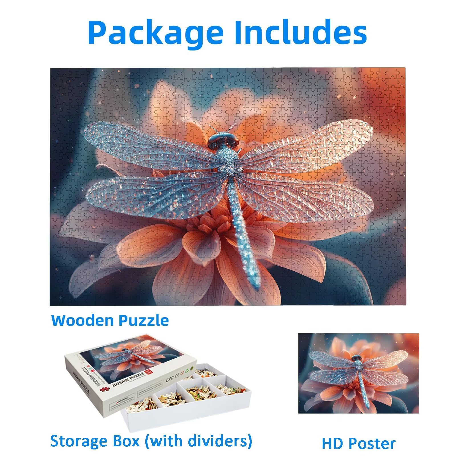 Puzzle 2000 elementów, kwiat, 2000 elementów, dla dorosłych, drewniane puzzle dla dorosłych, z ekskluzywnym pudełkiem na opakowanie, klasyczne puzzle dla całej rodziny, duże puzzle na prezenty